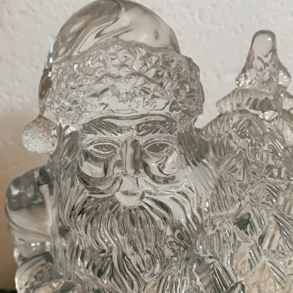 Christmas, Clear hard plastic, Santa Clause